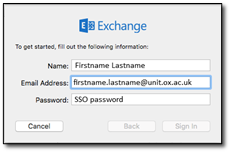 exchange credentials