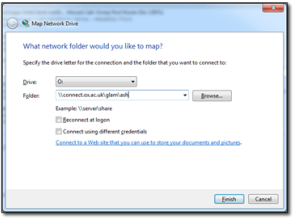 map network drive connect