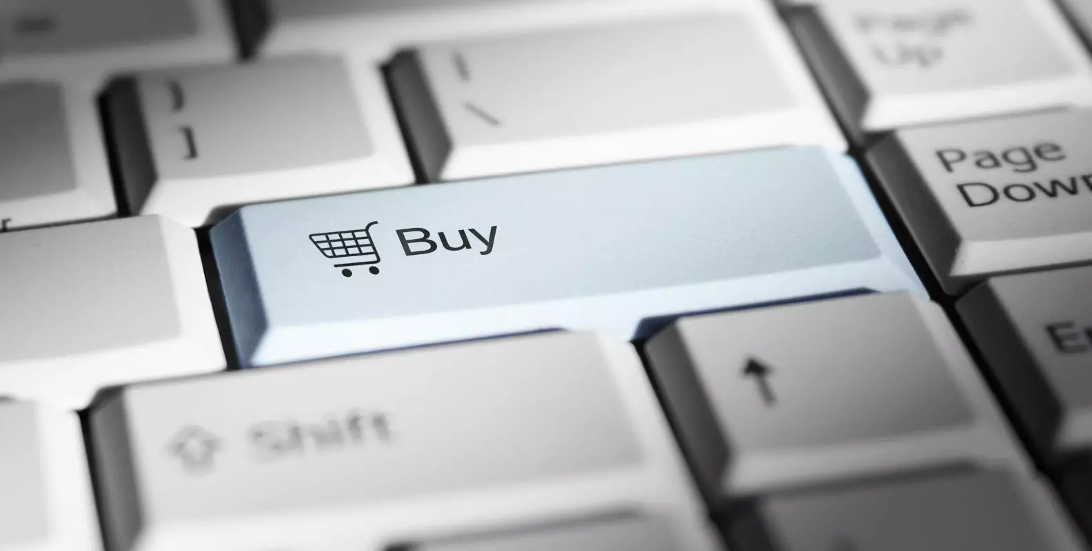 Keyboard with a buy key